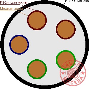 ВВГнг-LS 5х50
